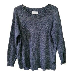 Old Navy Sweater Womens S Blue Knit Oversized Flowy Preppy Casual Pullover